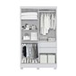 Guarda-Roupa Solteiro 100% MDF 4 Portas Sergipe Branco - Bianchi Guarda-Roupa Solteiro 100% MDF 4 Portas Sergipe Branco - Bianchi