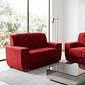 Conjunto de Sofá 2 e 3 Lugares Chile Encosto Capitonê Malu Estofados - Vermelho Conjunto de Sofá 2 e 3 Lugares Chile Encosto Capitonê Malu Estofados - Vermelho