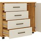 Cômoda 4 Gavetas 1 Porta Abrir Demobile Flora 125cm - Cinamomo/Off White