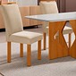 Conjunto Mesa Milão 4 Cadeiras 120x80cm Londres Plus Cel Móveis - Cinamomo