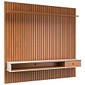 Painel Ripado Home para TV até 75 Polegadas 1 Gaveta 1 Nicho Detroit Nature/Off White - Tebarrot