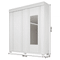 Guarda-Roupa com Espelho Heloisa Prime em MDF 2 Portas Branco - Acp Móveis Guarda-Roupa com Espelho Heloisa Prime em MDF 2 Portas Branco - Acp Móveis