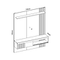 Painel para TV 65 Polegadas Jade 1.5 Caemmun Freijó/Off White