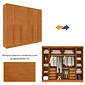 Guarda-Roupa Casal 6 Portas 8 Gavetas Tcil Móveis Sevila Cinamomo Guarda-Roupa Casal 6 Portas 8 Gavetas Tcil Móveis Sevila Cinamomo