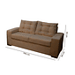 Conjunto de Sofá 2x3 Lugares Torun Caramelo Masterflex