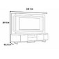 Home Atlanta 240cm Para TV 75 Polegadas Lukaliam - Jequitiba/Off White