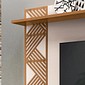 Painel Para TV Até 50 Polegadas Grid 1.6 HB Móveis Off White Cinamomo Painel Para TV Até 50 Polegadas Grid 1.6 HB Móveis Off White Cinamomo