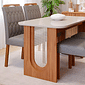 Conjunto de Mesa de Jantar Cimol Valentina 130cm com 4 Cadeiras Paola Wood - Cinamomo/Grafite Conjunto de Mesa de Jantar Cimol Valentina 130cm com 4 Cadeiras Paola Wood - Cinamomo/Grafite