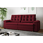 Sofá Retrátil e Reclinável 3 Lugares Columbus Vermelho 217 cm