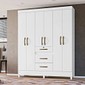 Guarda‑Roupa Casal 6 Portas Itatiba Branco Moval Guarda‑Roupa Casal 6 Portas Itatiba Branco Moval