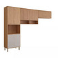Cozinha Modulada em MDF 3 Peças MGM Divina Freijó/Off White