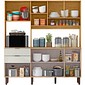 Cozinha Compacta MX Boreal 7 Portas 2 Gavetas 177,9cm Marrocos/Off White