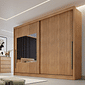 Guarda Roupa Casal com Espelho, 100% MDF, 2 Portas 6 Gavetas, Mônaco - Cumaru - Novo Horizonte Guarda Roupa Casal com Espelho, 100% MDF, 2 Portas 6 Gavetas, Mônaco - Cumaru - Novo Horizonte