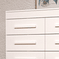 Cômoda Cleo 8 gavetas, 100% MDF Branco - ACP Cômoda Cleo 8 gavetas, 100% MDF Branco - ACP
