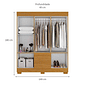 Guarda-Roupa Maya 6 Portas Cinamomo - Acp Móveis Guarda-Roupa Maya 6 Portas Cinamomo - Acp Móveis