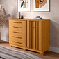 Cômoda Bella 100% MDF 5 Gavetas com Sapateira ACP - Cinamomo