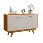 Buffet Aparador 3 Portas Harmonia Cinamomo/Off White - JCM Buffet Aparador 3 Portas Harmonia Cinamomo/Off White - JCM