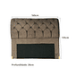Cabeceira de Cama Box Casal/Queen 160cm Estofada Malu Adagio - Marrom Cabeceira de Cama Box Casal/Queen 160cm Estofada Malu Adagio - Marrom