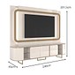 Home Atlanta 240cm Para TV 75 Polegadas Lukaliam - Off White Dourado