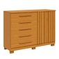 Cômoda Bella 100% MDF 5 Gavetas com Sapateira ACP - Cinamomo
