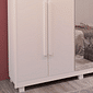 Guarda-Roupa Casal Com Espelho Em MDF 6 Portas Bom Pastor Primore Branco Guarda-Roupa Casal Com Espelho Em MDF 6 Portas Bom Pastor Primore Branco