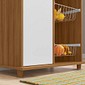 Balcão Multiuso para Cozinha com Fruteira NT3075 Freijo/Branco - Notável Balcão Multiuso para Cozinha com Fruteira NT3075 Freijo/Branco - Notável