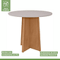 Mesa de Jantar Celebrare Redonda 1x1 com 4 Cadeiras Apogeu - Lopas Amendoa/Off White Mesa de Jantar Celebrare Redonda 1x1 com 4 Cadeiras Apogeu - Lopas Amendoa/Off White