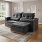 Sofá Retrátil Reclinável Imperador 230cm 2 Modulos  - Cinza