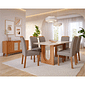 Conjunto de Mesa de Jantar Cimol Valentina 180cm com 6 Cadeiras Paola Wood - Cinamomo/Grafite Conjunto de Mesa de Jantar Cimol Valentina 180cm com 6 Cadeiras Paola Wood - Cinamomo/Grafite