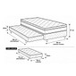 Cama Box Solteiro com Auxiliar Real 88x57cm Espuma D28 - Design Colchões