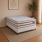 Cama Box Casal Molas Ensacadas 138x188x76 Design Fiore - Bege