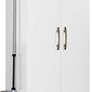 Armário Multiuso Jade 70cm 2 Portas Branco Moval  Armário Multiuso Jade 70cm 2 Portas Branco Moval