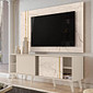 Rack com Painel Para TV 65 Polegadas Madetec Cronos Calacata/Off White