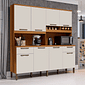 Armário de Cozinha Kit Cabernet Prime 100%MDF, Amendoa/Off White - Ronipa