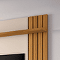 Painel para TV 70 polegadas Detalhe Ripado Solus Cinamomo/Off White HB Móveis Painel para TV 70 polegadas Detalhe Ripado Solus Cinamomo/Off White HB Móveis
