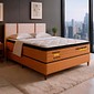 Conjunto Cama Box Casal New Astro 138cm Molas Ensacadas Pillow Top - Bom Pastor