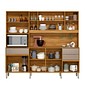 Kit Cozinha Compacta 10 Portas 3 Gavetas Pleno Demobile 218cm - Cinamon/Nude Prime TX