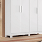 Guarda-Roupa Solteiro Em MDF 4 Portas Bianchi Nina Branco Guarda-Roupa Solteiro Em MDF 4 Portas Bianchi Nina Branco