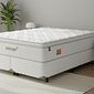 Conjunto Base Box com Colchão King Casal Molas Ensacadas Sonos Infinite 193X203X60