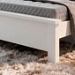 Cama Casal Sedan New Plus MDF Painel Ripado Bom Pastor - Branco Cama Casal Sedan New Plus MDF Painel Ripado Bom Pastor - Branco