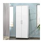 Armário Multiuso Arezzo 2 Portas com Rodízios – J&A Móveis – Branco Armário Multiuso Arezzo 2 Portas com Rodízios – J&A Móveis – Branco