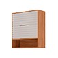 Armário Aéreo Esplendida 80 2 Portas 100% MDF MGM Móveis - Cinamomo/Of White