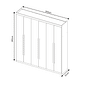 Guarda-Roupa Casal Com Espelho Em MDF 6 Portas, Madrid Boss Ripado Branco - Bom Pastor Guarda-Roupa Casal Com Espelho Em MDF 6 Portas, Madrid Boss Ripado Branco - Bom Pastor