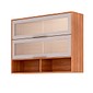 Cozinha Completa Esplêndida Cristal 5 Módulos 270cm 100% MDF MGM Móveis - Cinamomo/Of White
