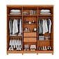 Guarda-roupa 6 Portas 2 Gavetas Imop Portugal 026 183cm - Cinamomo/Off White