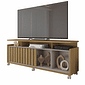 Rack Bancada para TV até 70 polegadas Oasis Lâmina Mel/Cacao - Caemmun  Rack Bancada para TV até 70 polegadas Oasis Lâmina Mel/Cacao - Caemmun