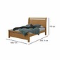 Cama Casal em MDF/MDP Lopas Reali Amendoa Clean Cama Casal em MDF/MDP Lopas Reali Amendoa Clean