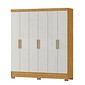 Guarda-Roupa Casal 6 Portas MX Móveis Gliese Marrocos/Off White Guarda-Roupa Casal 6 Portas MX Móveis Gliese Marrocos/Off White