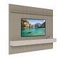 Painel Home Suspenso com Nicho Imcal Ripado Prime 2.8m Imcal Gianduia/Off White 3 Gavetas Prateleira Regulável TV até 80 Painel Home Suspenso com Nicho Imcal Ripado Prime 2.8m Imcal Gianduia/Off White 3 Gavetas Prateleira Regulável TV até 80