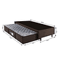 Base Box Porto Solteiro 88cm com Cama Auxiliar Design Colchões